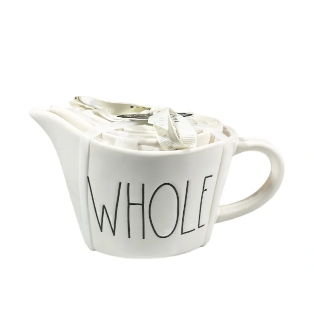 NEW Rae Dunn WHOLE, HALF, THIRD, FOURTH Measuring Cups Set/4